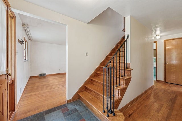 1920 Cheryl Dr, North Huntingdon, PA 15642 - staircase featuring wood finished floors