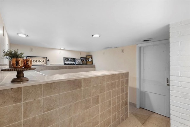 3914 38th St, Pulaski Twp, PA 15066 - bar area with light tile patterned floors and recessed lighting