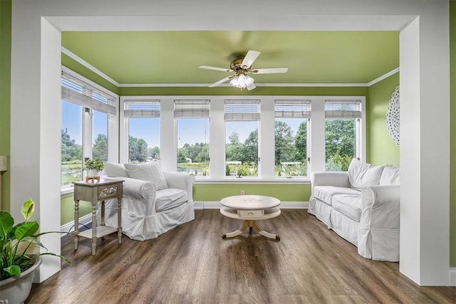 115 Nursery Rd, Forward Twp, PA 16053 - sunroom / solarium featuring crown molding and wood finished floors