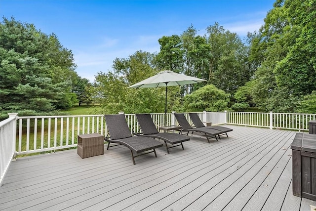 115 Nursery Rd, Forward Twp, PA 16053 - wooden deck with view of wooded area