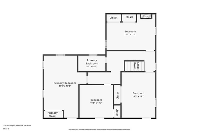 115 Nursery Rd, Forward Twp, PA 16053 - view of property floor plan