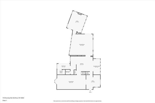 115 Nursery Rd, Forward Twp, PA 16053 - view of floor plan / room layout