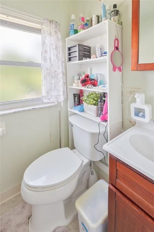 2913 Willett Rd, Brentwood, PA 15227 - half bathroom with vanity and toilet