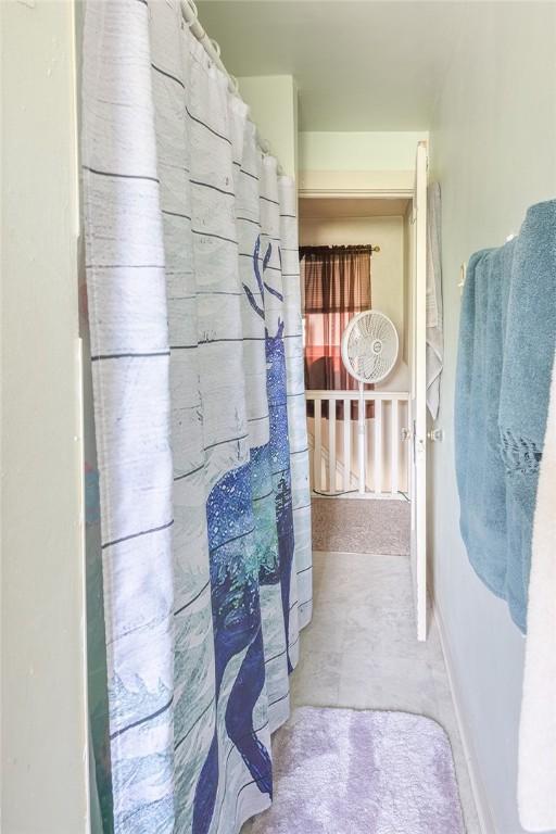 2913 Willett Rd, Brentwood, PA 15227 - hallway with baseboards and concrete floors