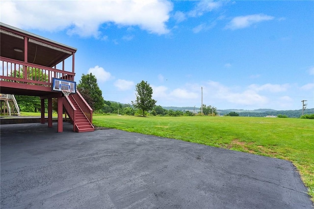 538 Bluegrass Dr, Canonsburg, PA 15317 - view of patio featuring stairs and a wooden deck