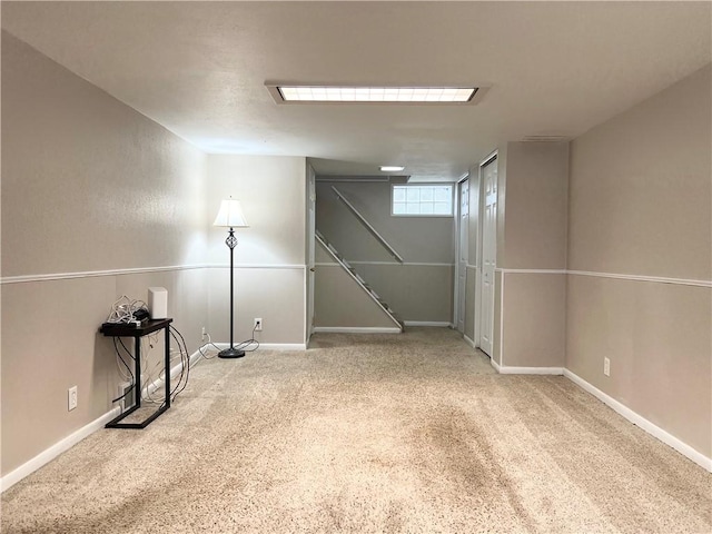 1069 Martin Ave, New Kensington, PA 15068 - below grade area featuring carpet floors