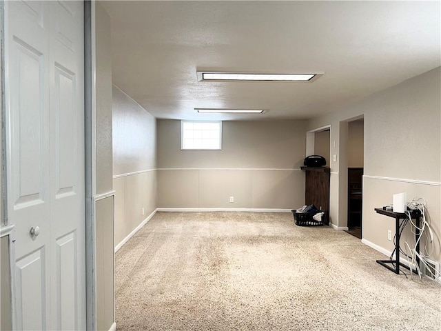 1069 Martin Ave, New Kensington, PA 15068 - below grade area with carpet flooring and baseboards