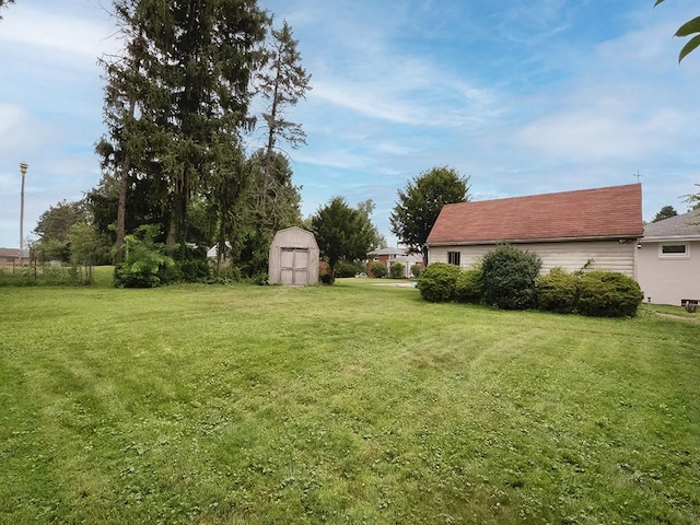 881 Ridge Rd, Harmony Twp, PA 15003 - view of grassy yard featuring a storage unit