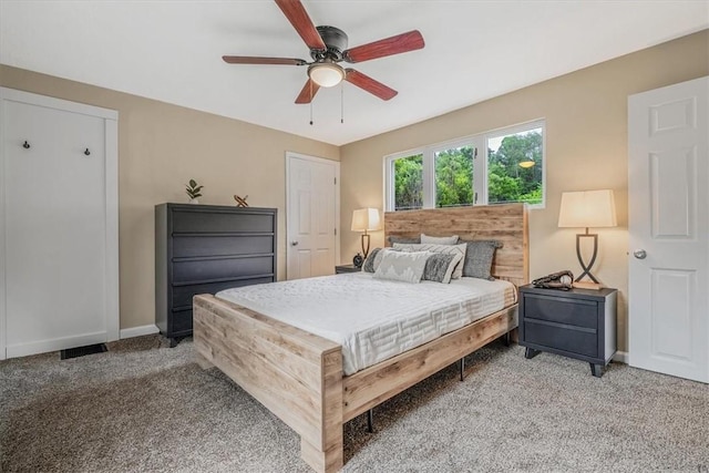 7321 Ringertown Rd, Murrysville, PA 15632 - bedroom featuring light carpet and a ceiling fan