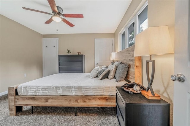 7321 Ringertown Rd, Murrysville, PA 15632 - carpeted bedroom with baseboards and a ceiling fan