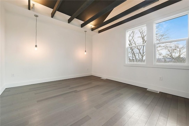 233 E 21st Ave, Munhall, PA 15120 - empty room featuring dark wood-style flooring and baseboards
