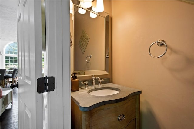237 Clever Rd, Robinson Twp, PA 15136 - bathroom featuring vanity and wood finished floors