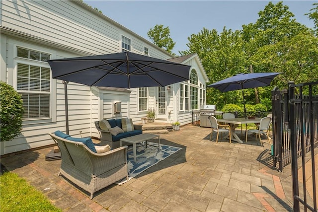 237 Clever Rd, Robinson Twp, PA 15136 - view of patio / terrace with outdoor dining space, an outdoor living space, and grilling area