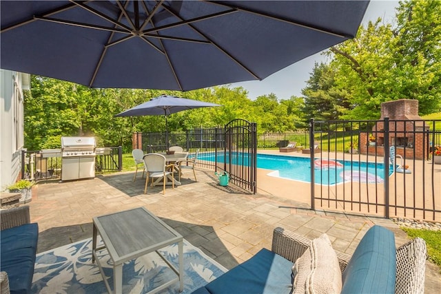 237 Clever Rd, Robinson Twp, PA 15136 - view of swimming pool featuring a patio, area for grilling, and outdoor dining area