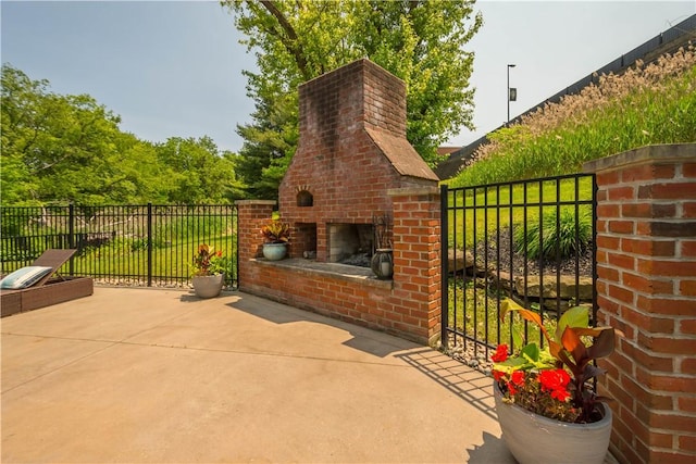 237 Clever Rd, Robinson Twp, PA 15136 - view of patio / terrace featuring an outdoor brick fireplace