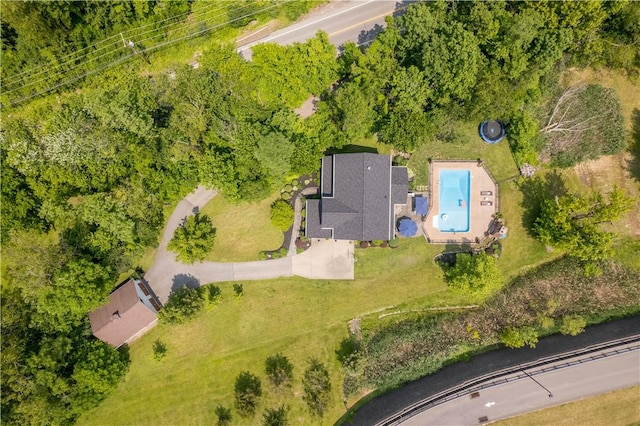 237 Clever Rd, Robinson Twp, PA 15136 - bird's eye view of a pool area