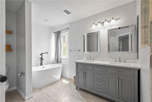 237 Clever Rd, Robinson Twp, PA 15136 - full bath with double vanity and a freestanding tub
