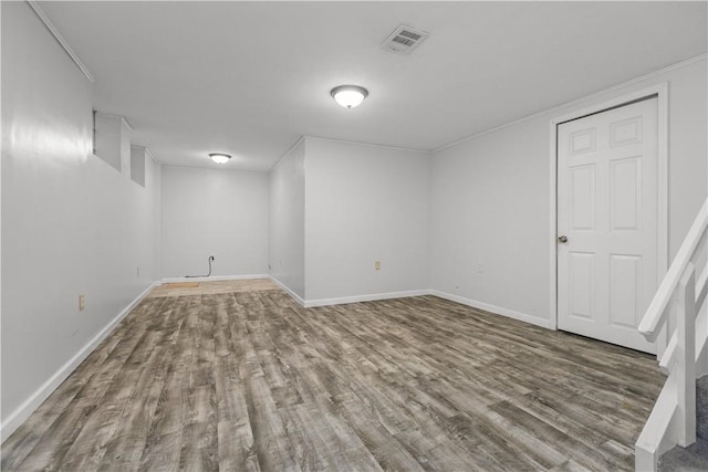 109 Raleigh Ct, Ross Twp, PA 15237 - finished below grade area with wood finished floors and baseboards