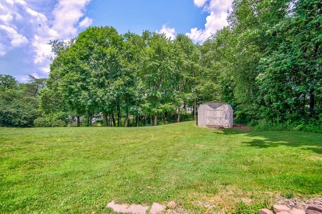 3444 Brodhead Rd, Center Twp, PA 15061 - view of green lawn with a storage shed