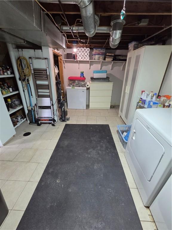 106 6th Ave, Ross Twp, PA 15229 - unfinished basement with washer and dryer
