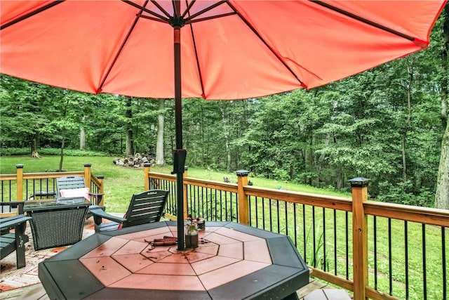 2725 N Neshannock Rd, Sharpsville, PA 16150 - deck with outdoor dining space and a yard