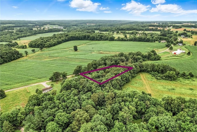 2725 N Neshannock Rd, Sharpsville, PA 16150 - aerial view of sparsely populated area with property parcel outlined