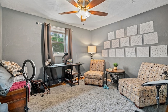 4 Thornridge Rd, Kilbuck Twp, PA 15202 - living area with a ceiling fan