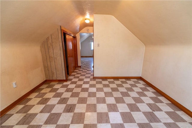 1819 Sundeman St, Troy Hill, PA 15212 - additional living space featuring baseboards and lofted ceiling