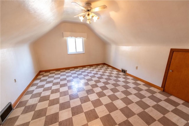 1819 Sundeman St, Troy Hill, PA 15212 - bonus room featuring vaulted ceiling and ceiling fan