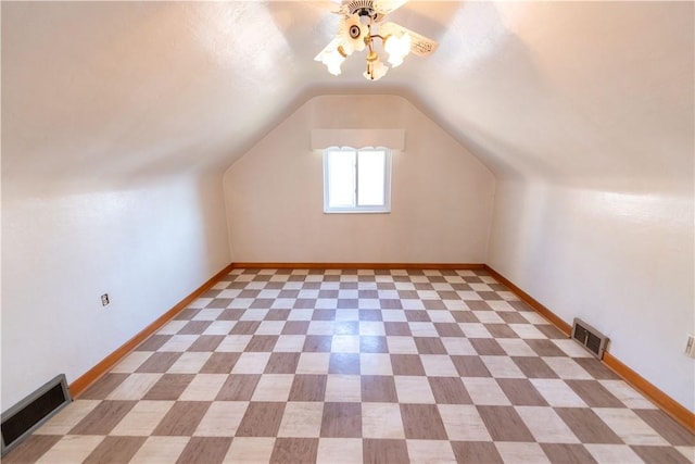 1819 Sundeman St, Troy Hill, PA 15212 - additional living space featuring a ceiling fan and lofted ceiling