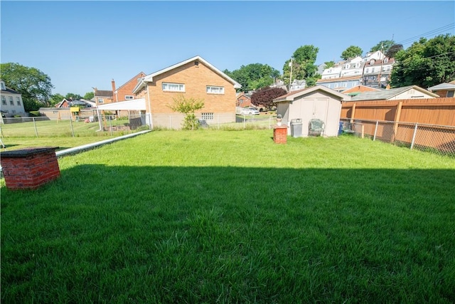 1819 Sundeman St, Troy Hill, PA 15212 - fenced backyard with a shed and a residential view