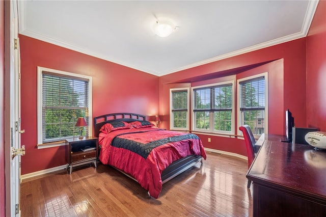 14 Amy Way S, Union Twp, PA 15401 - bedroom with hardwood / wood-style flooring and crown molding