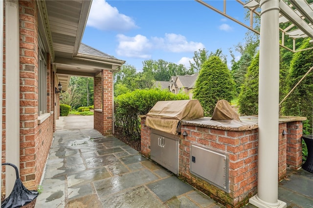 14 Amy Way S, Union Twp, PA 15401 - view of patio / terrace featuring exterior kitchen