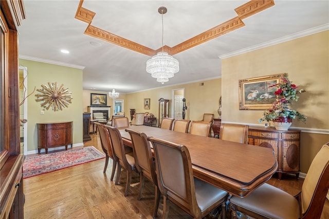 14 Amy Way S, Union Twp, PA 15401 - dining space with a chandelier, ornamental molding, and recessed lighting