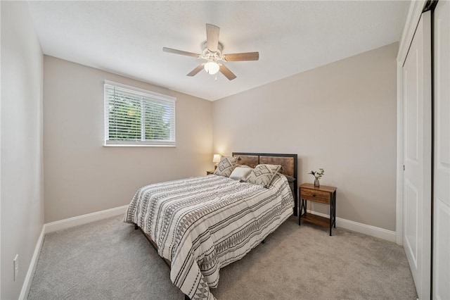 2047 Haymaker Rd, Monroeville, PA 15146 - bedroom featuring a closet, light carpet, and ceiling fan