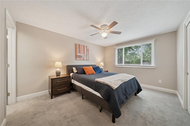 2047 Haymaker Rd, Monroeville, PA 15146 - bedroom featuring light colored carpet, a ceiling fan, and a textured ceiling