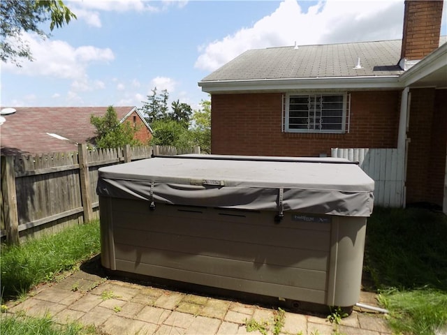3055 Fadette St, Sheraden, PA 15204 - view of patio / terrace featuring a hot tub
