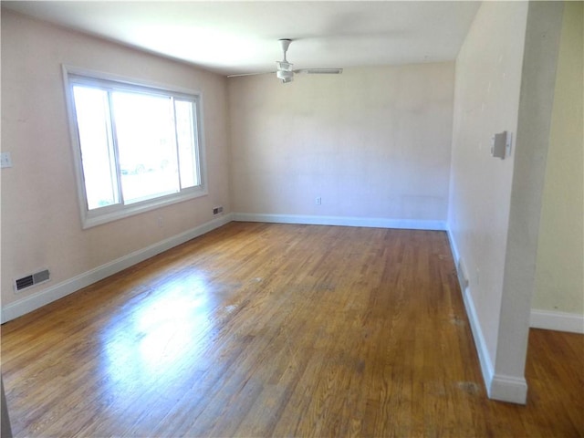 3055 Fadette St, Sheraden, PA 15204 - empty room featuring wood finished floors and ceiling fan