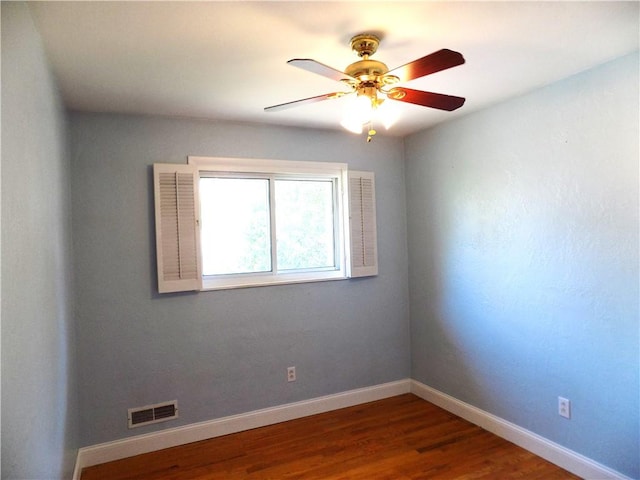3055 Fadette St, Sheraden, PA 15204 - spare room featuring a ceiling fan and wood finished floors