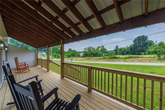 190 Hillview Manor Rd, Gilpin Twp, PA 15656 - deck featuring a yard