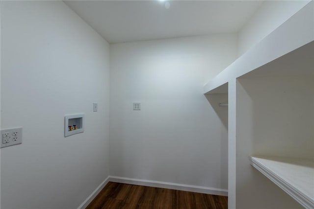 190 Hillview Manor Rd, Gilpin Twp, PA 15656 - laundry room featuring hookup for a washing machine and dark wood-type flooring