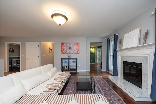 314 Westburn Ct, Seven Fields Boro, PA 16046 - living area with wood finished floors and a high end fireplace