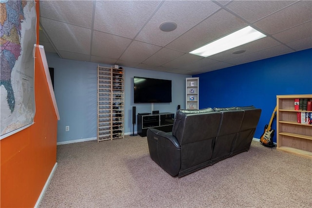 314 Westburn Ct, Seven Fields Boro, PA 16046 - living area with carpet flooring and a drop ceiling