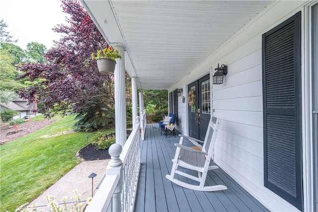 314 Westburn Ct, Seven Fields Boro, PA 16046 - porch featuring a lawn