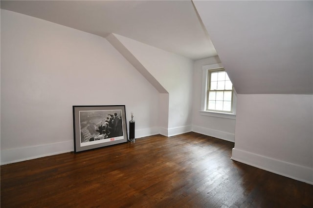 2464-2466 Beechwood Blvd, Squirrel Hill, PA 15217 - bonus room featuring lofted ceiling and dark wood-type flooring