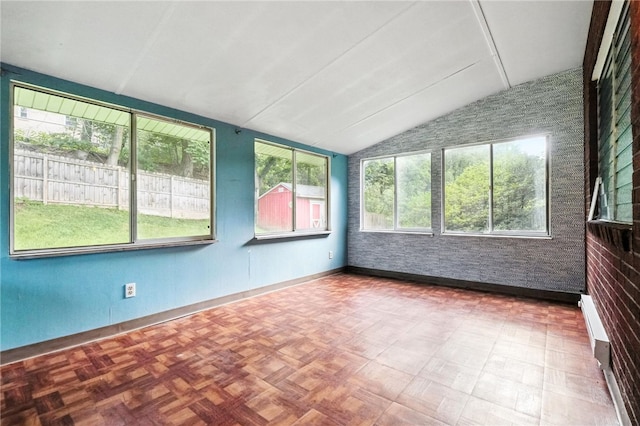 110 Marian Ave, Shaler, PA 15116 - unfurnished sunroom featuring vaulted ceiling