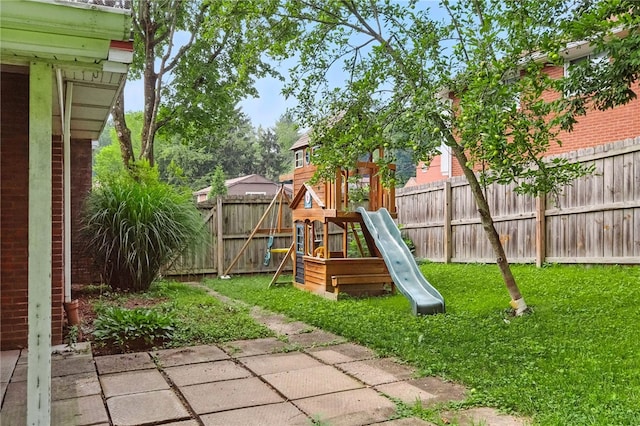 110 Marian Ave, Shaler, PA 15116 - fenced backyard with a playground