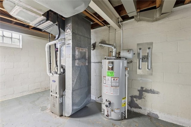 106 Crestline Dr, Ross Twp, PA 15237 - utility room with gas water heater and heating unit