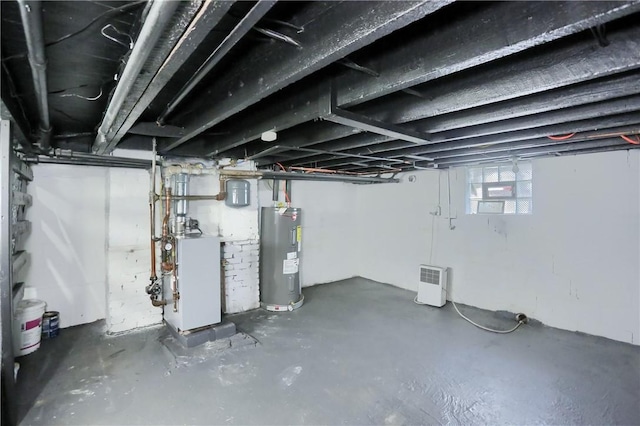 505 Bellwood Rd, West Mifflin, PA 15122 - below grade area featuring water heater and a heating unit
