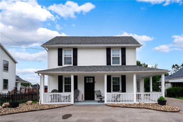 221 Connoquenessing Main St, Connoquenessing Boro, PA 16027 - view of front facade with a porch and a shingled roof
